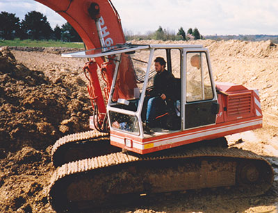 mike browne operating excavator